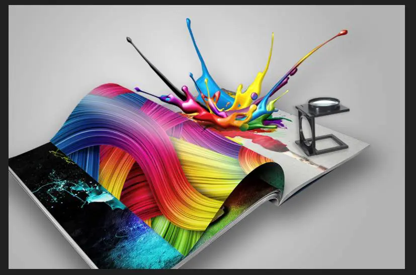 A close up of a printer with paint on it