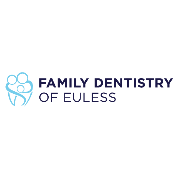 Modern navy and teal dental family logo