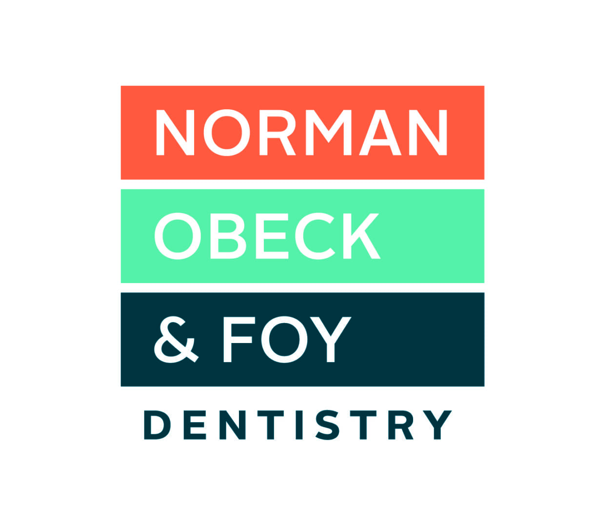 Vertical three-bar dental practice logo